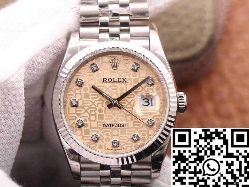 36MM EW M126234-0023 Factory Diamond-Studded Datejust Dial Rolex 0328